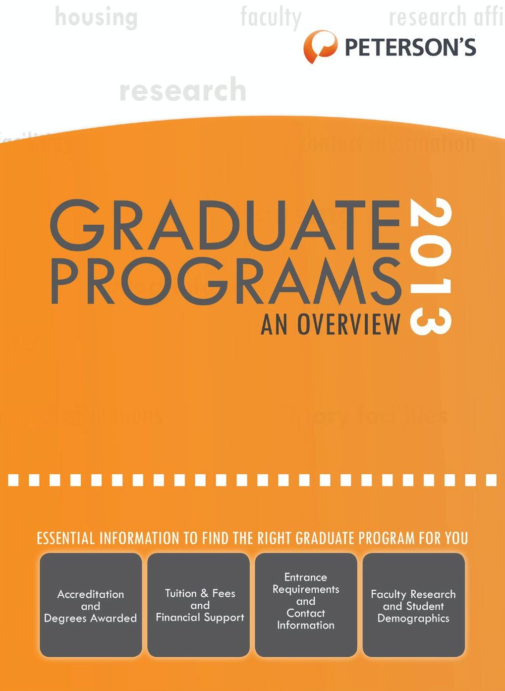 Graduate & Professional Programs: An Overview 2013 (Grad 1)
