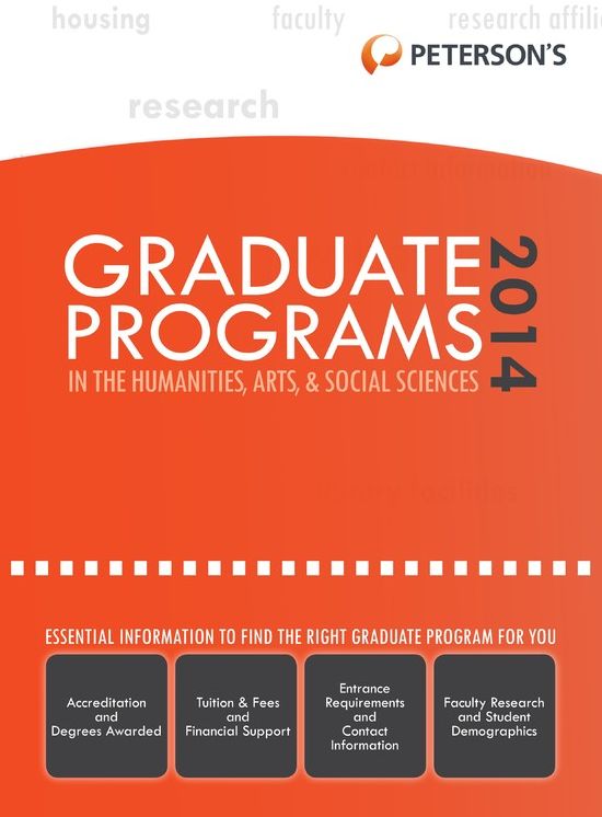 Graduate Programs in the Humanities, Arts & Social Sciences 2014 (Grad 2)