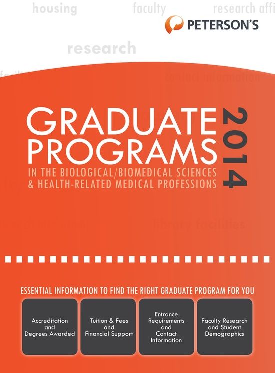 Graduate Programs in the Biological/Biomedical Sciences & Health-Related Medical Professions 2014 (Grad 3)