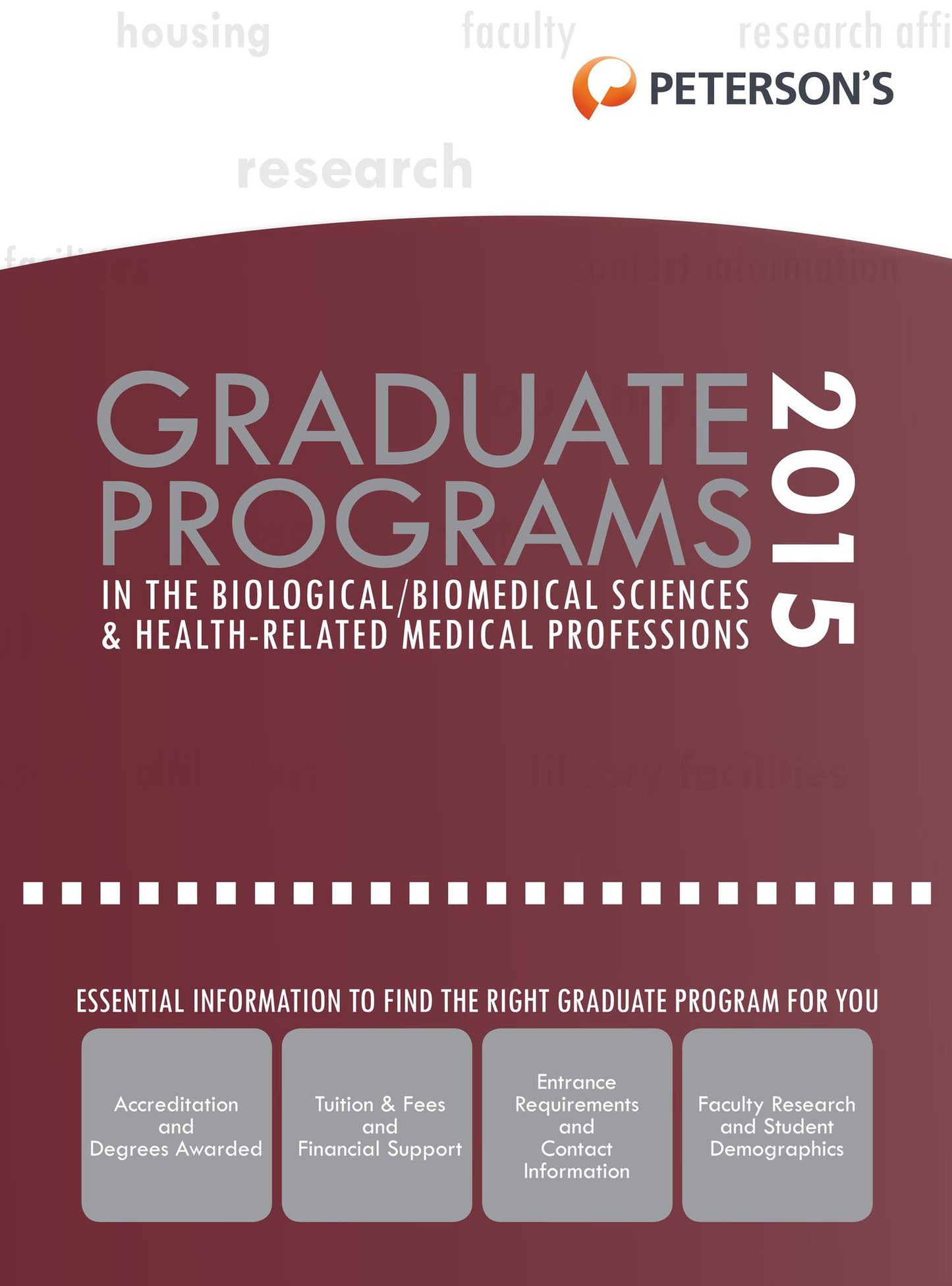 Graduate Programs in the Biological/Biomed Sciences & Health-Related/Med Prof 2015 (Grad 3)