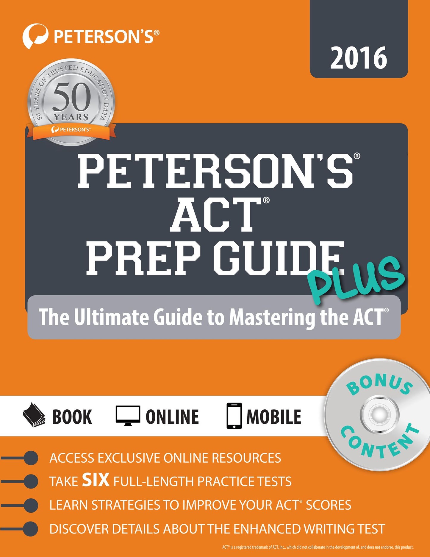Peterson's ACT Prep Guide PLUS 2016