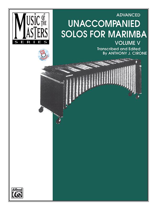 Music of the Masters, Vol 5: Unaccompanied Solos for Marimba, Book & CD