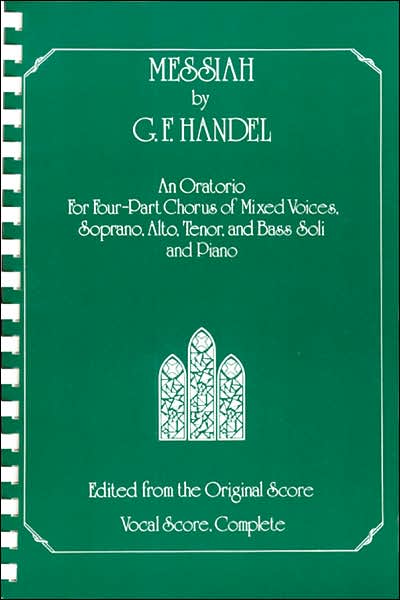 Messiah: SATB Chorus & Soli, Comb Bound Book