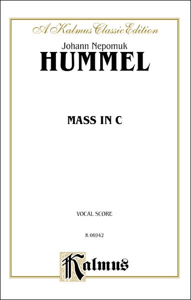 Mass in C: SATB with SATB Soli (Orch.)