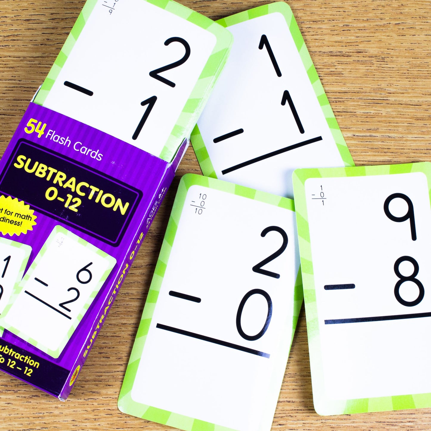 Subtraction 0 To 12 (Brighter Child Flash Cards Series)