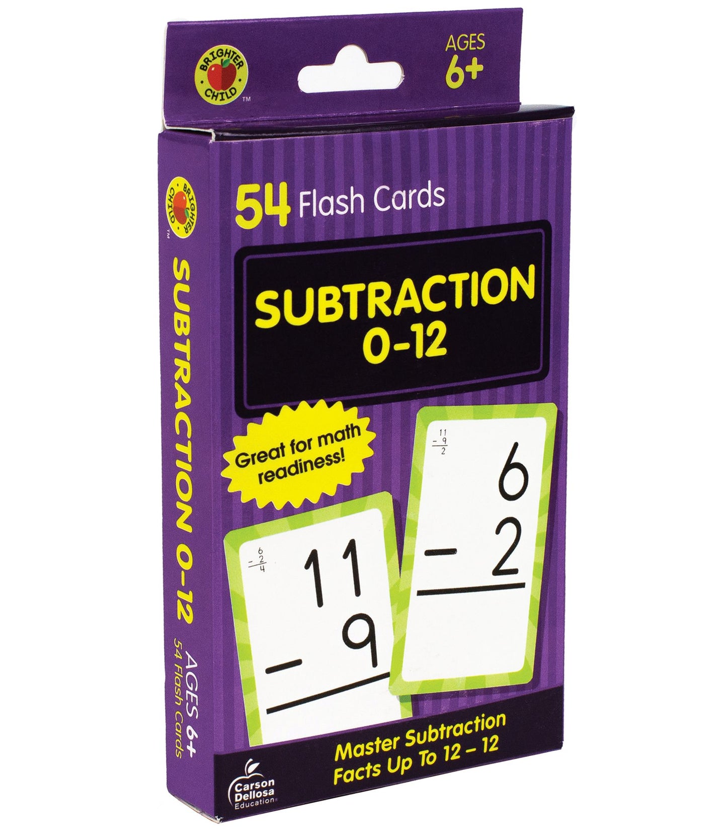 Subtraction 0 To 12 (Brighter Child Flash Cards Series)