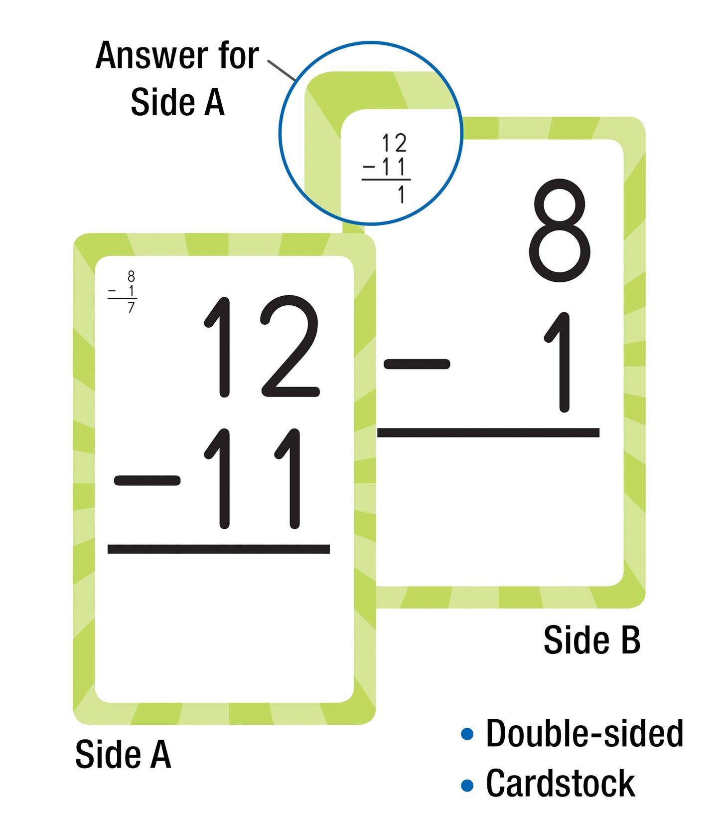Subtraction 0 To 12 (Brighter Child Flash Cards Series)