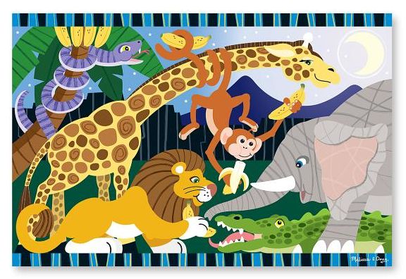 Safari Social Floor Puzzle (24 PC)
