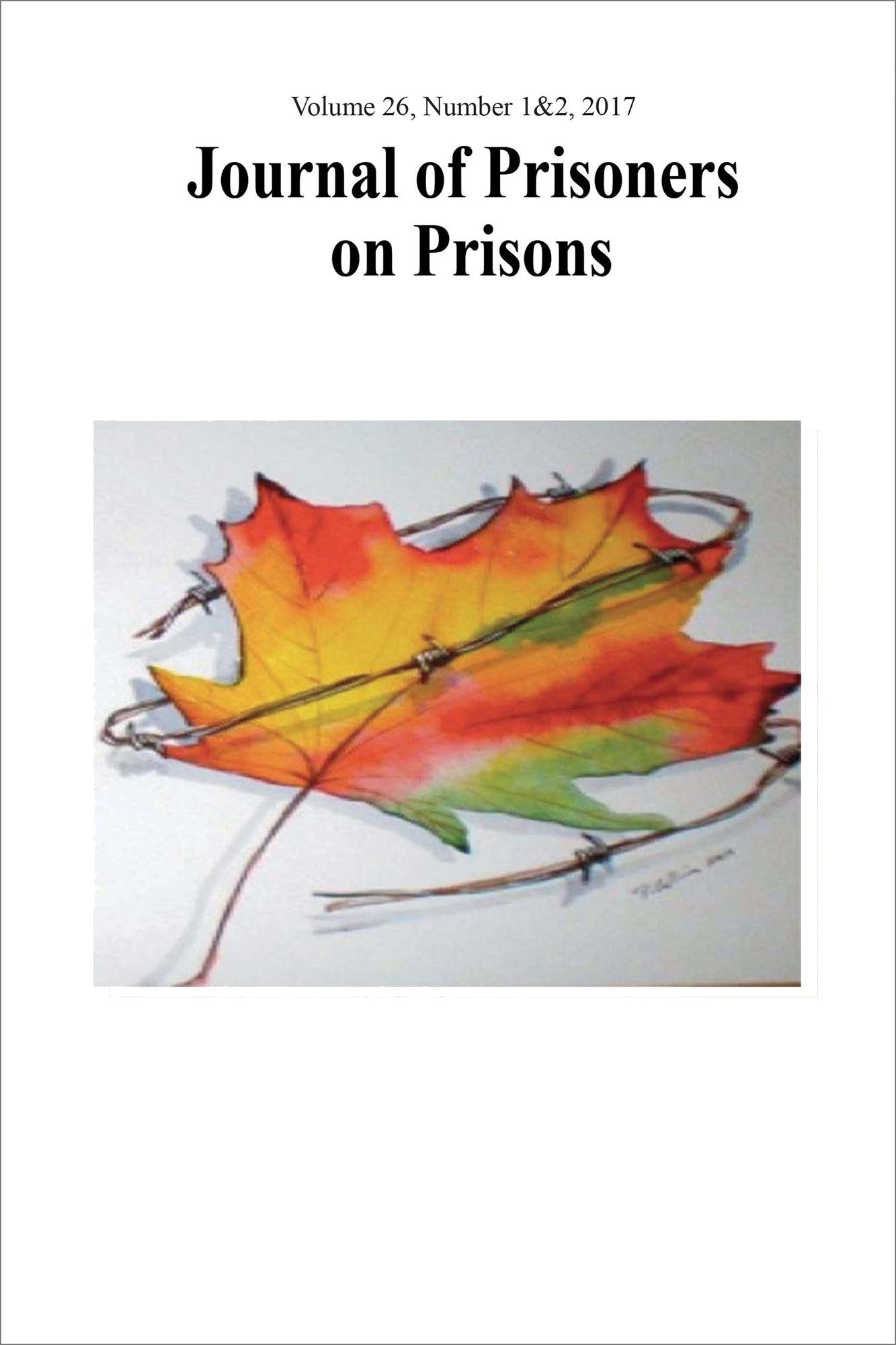 Journal of Prisoners on Prisons, V26 #1&2