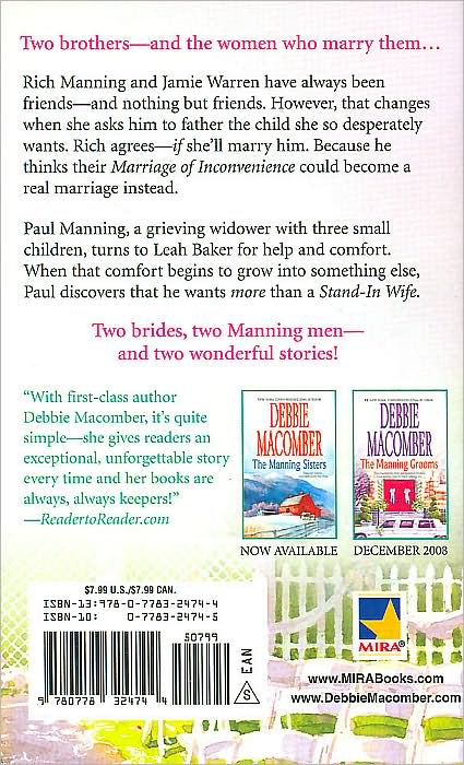 The Manning Brides: Marriage of Inconvenience/Stand-In Wife