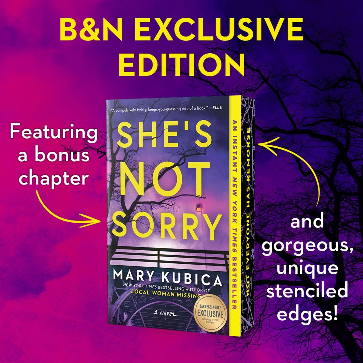 She's Not Sorry: A Psychological Thriller (B&N Exclusive Edition)