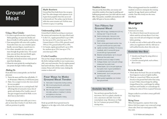 12,167 Kitchen and Cooking Secrets: Everyday Tips, Hints, Techniques and More