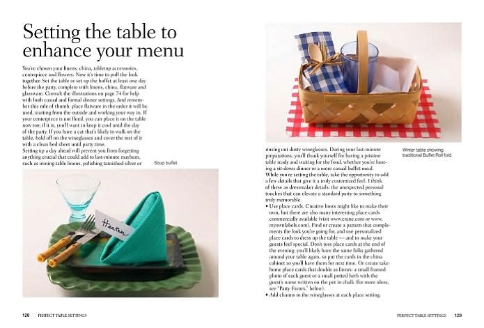 Perfect Table Settings: Hundreds of Easy and Elegant Ideas for Napkin Folds and Table Arrangements