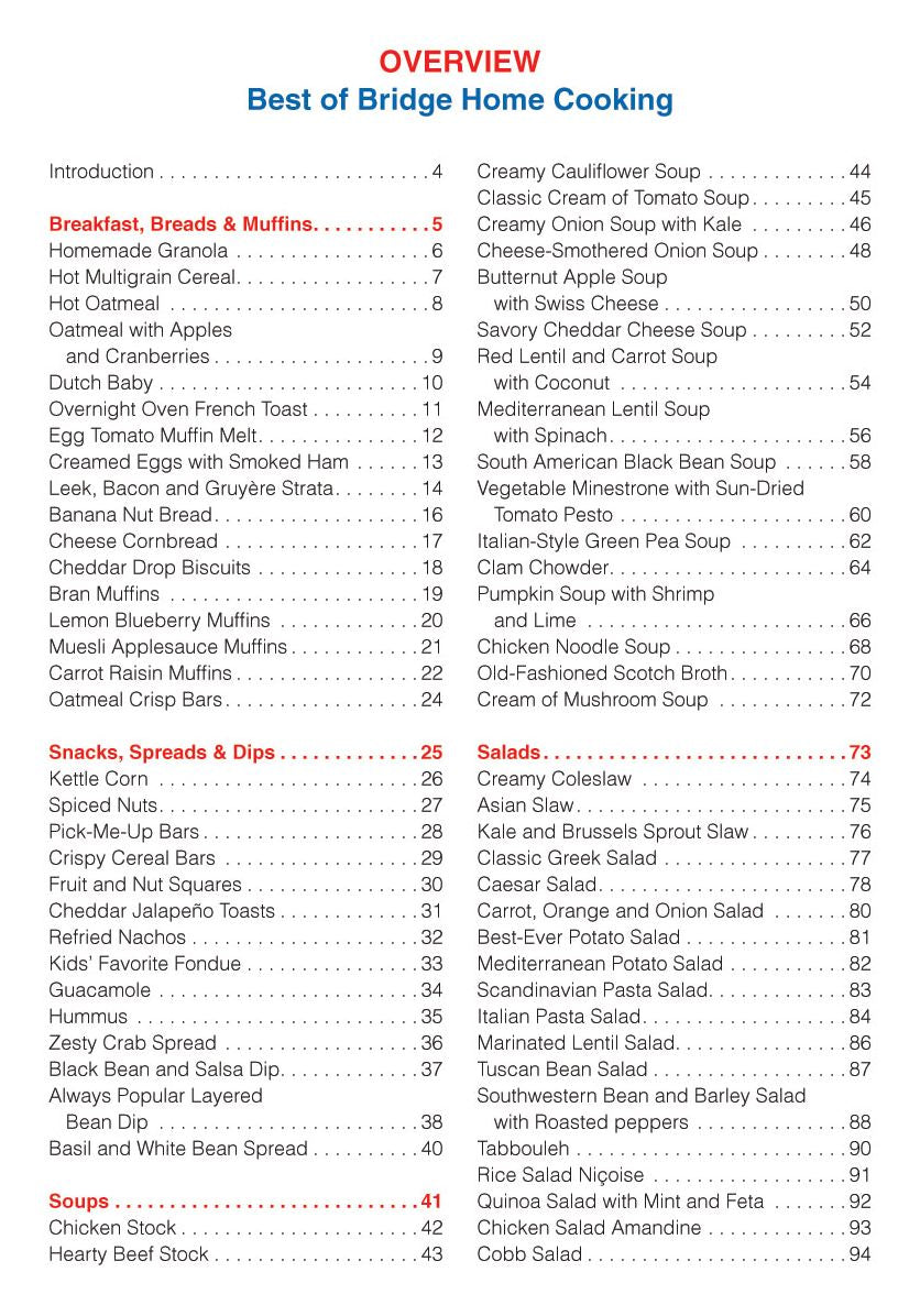 Best of Bridge Home Cooking: 250 Easy and Delicious Recipes