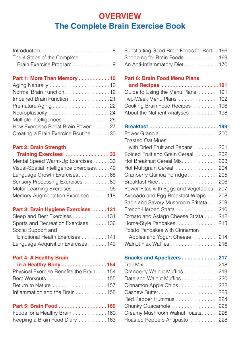 The Complete Brain Exercise Book: Train Your Brain - Improve Memory, Language, Motor Skills and More