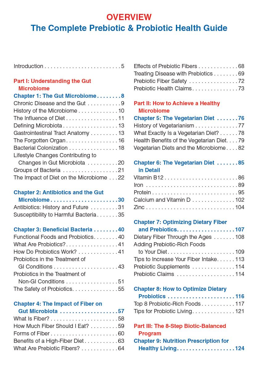The Complete Prebiotic and Probiotic Health Guide: A Vegetarian Plan for Balancing Your Gut Flora