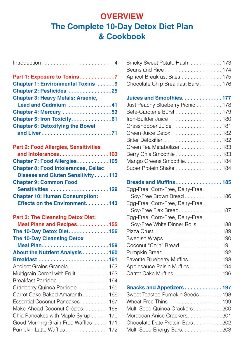 The Complete 10-Day Detox Diet Plan and Cookbook: Includes 150 Recipes
