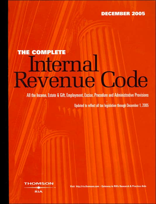 RIA's Internal Revenue Code January 2006 1 Volume