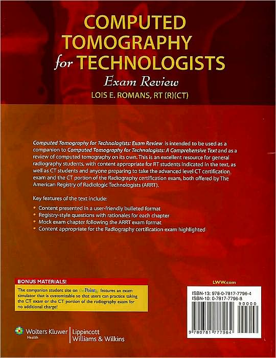 Computed Tomography for Technologists: An Exam Review