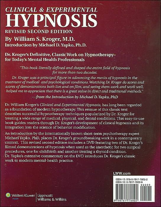 Clinical & Experimental Hypnosis: In Medicine, Dentistry, and Psychology