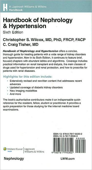 Handbook of Nephrology and Hypertension