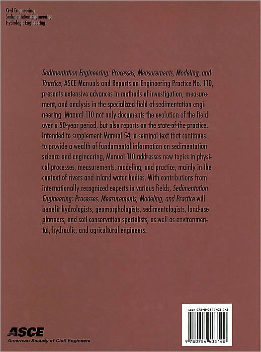 Sedimentation Engineering (Manual 110): Processes, Measurements, Modeling, and Practice