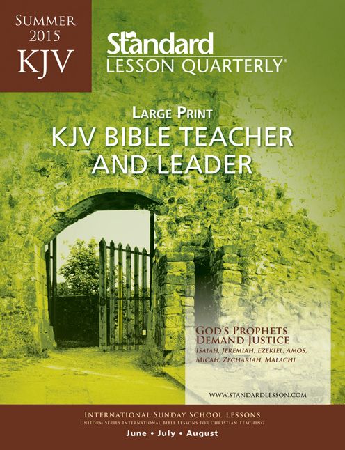 KJV Bible Teacher & Leader Large Print-Summer 2015