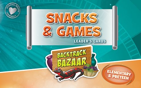 Snacks & Games Leader's Cards: Elementary & PreTeen