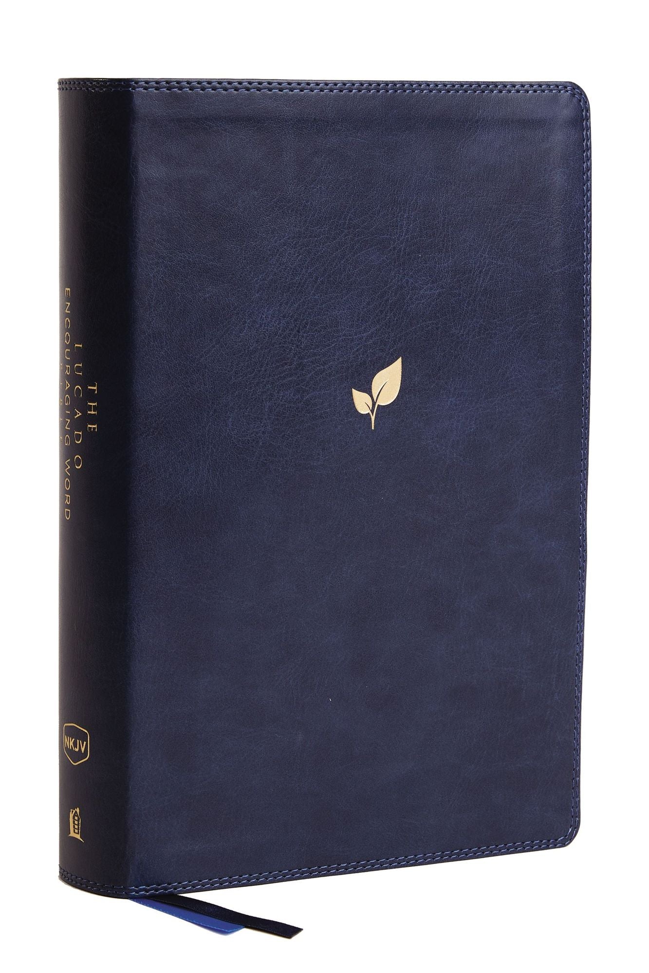 NKJV, Lucado Encouraging Word Bible, Leathersoft, Blue, Comfort Print: Holy Bible, New King James Version