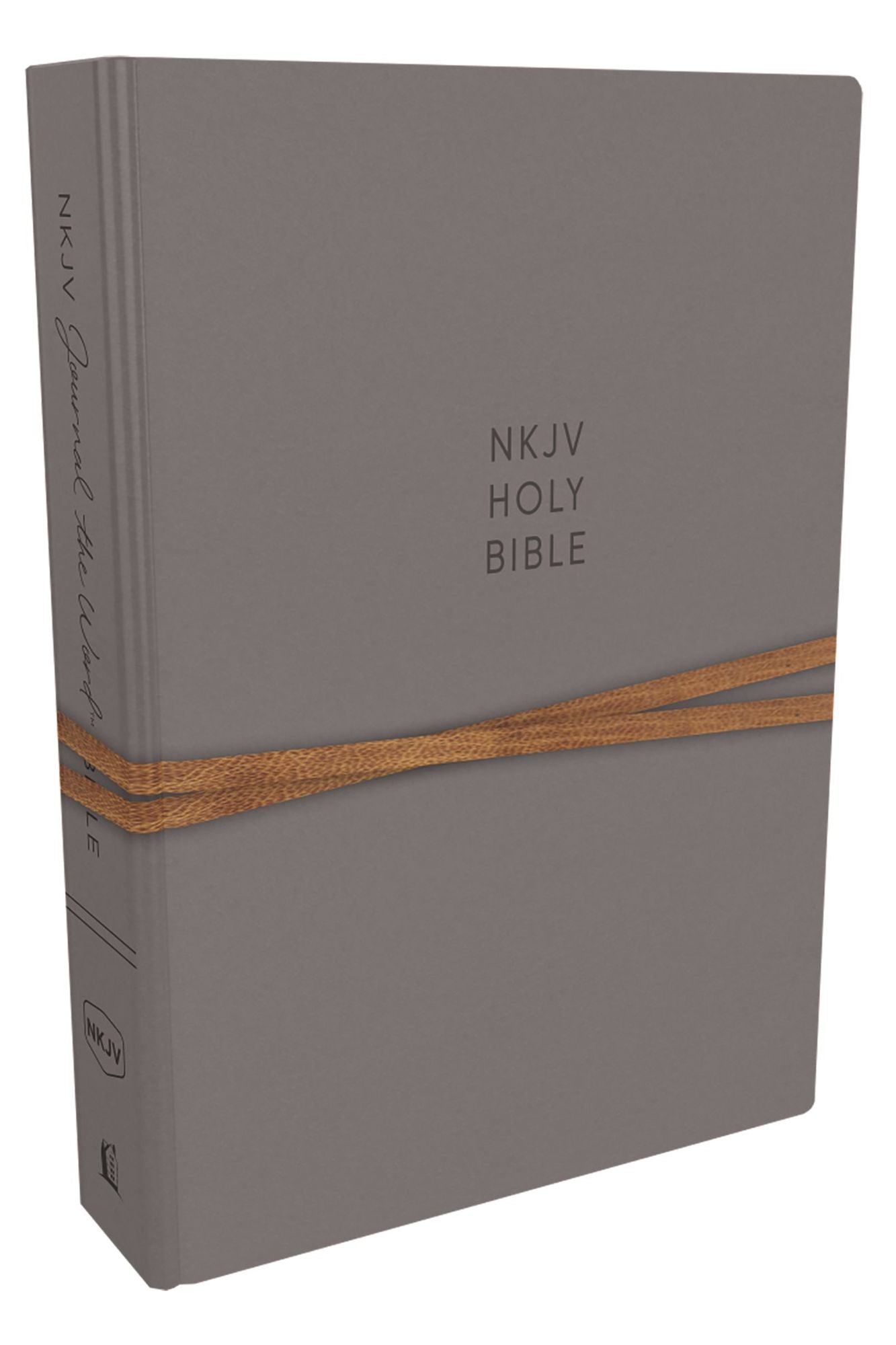 NKJV, Journal the Word Bible, Hardcover, Gray, Red Letter Edition, Comfort Print: Reflect, Journal, or Create Art Next to Your Favorite Verses
