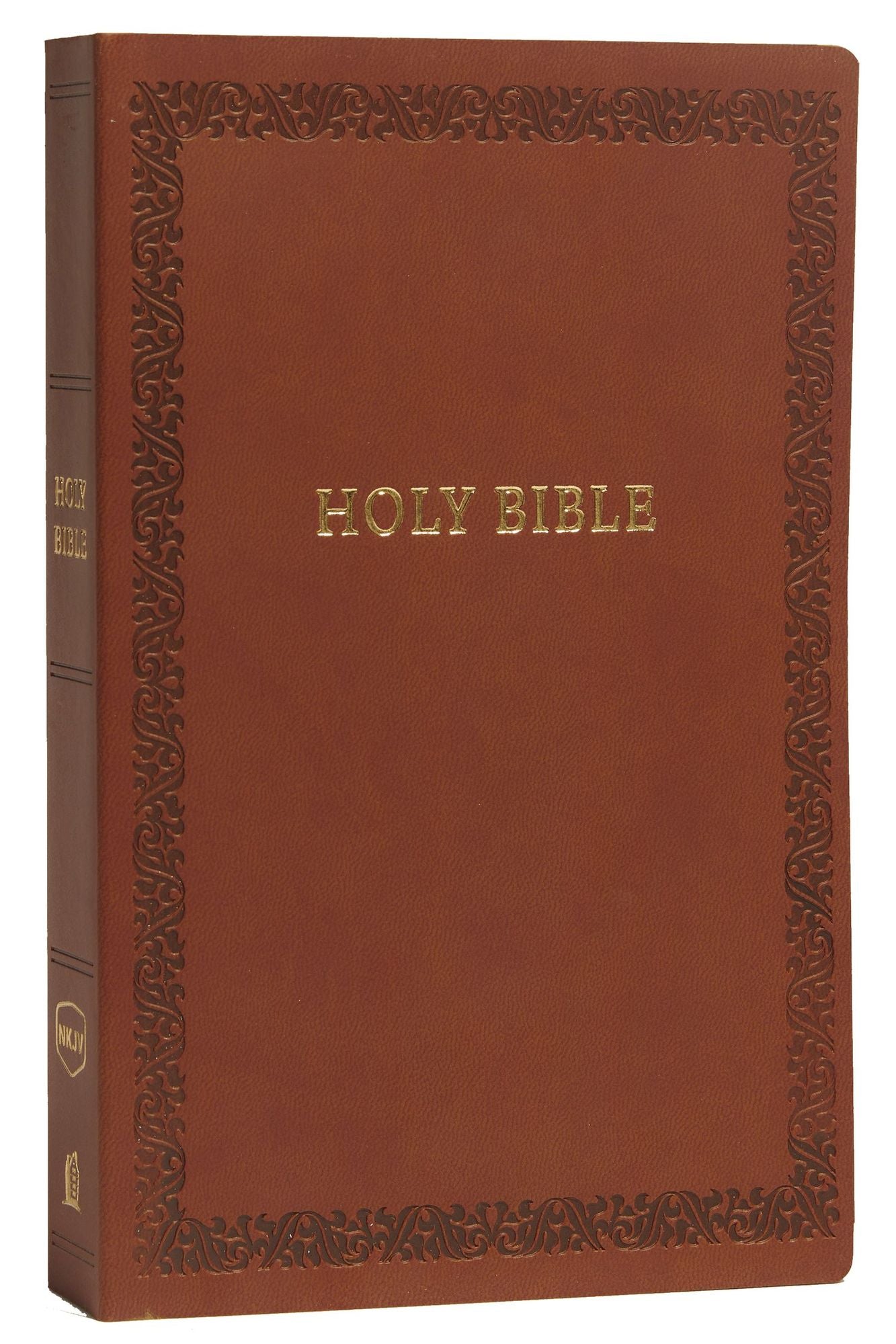 NKJV, Holy Bible, Soft Touch Edition, Imitation Leather, Brown, Comfort Print