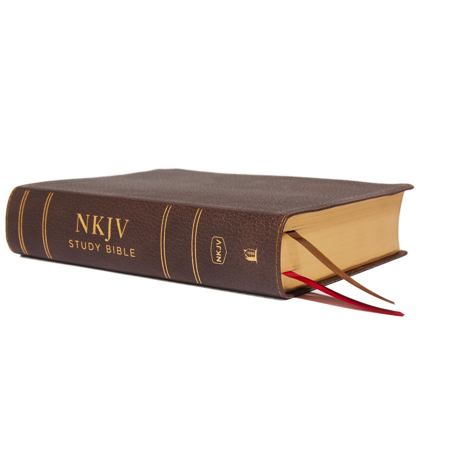 NKJV Study Bible, Premium Calfskin Leather, Brown, Full-Color, Red Letter Edition, Comfort Print: The Complete Resource for Studying God's Word