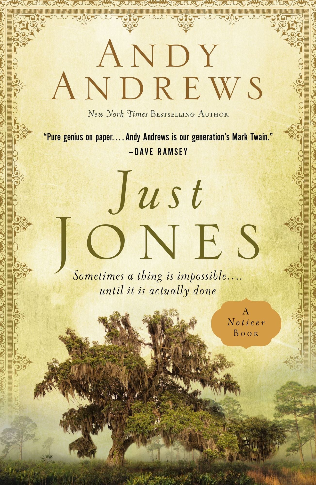 Just Jones: Sometimes a Thing Is Impossible . . . Until It Is Actually Done (A Noticer Trilogy Book)
