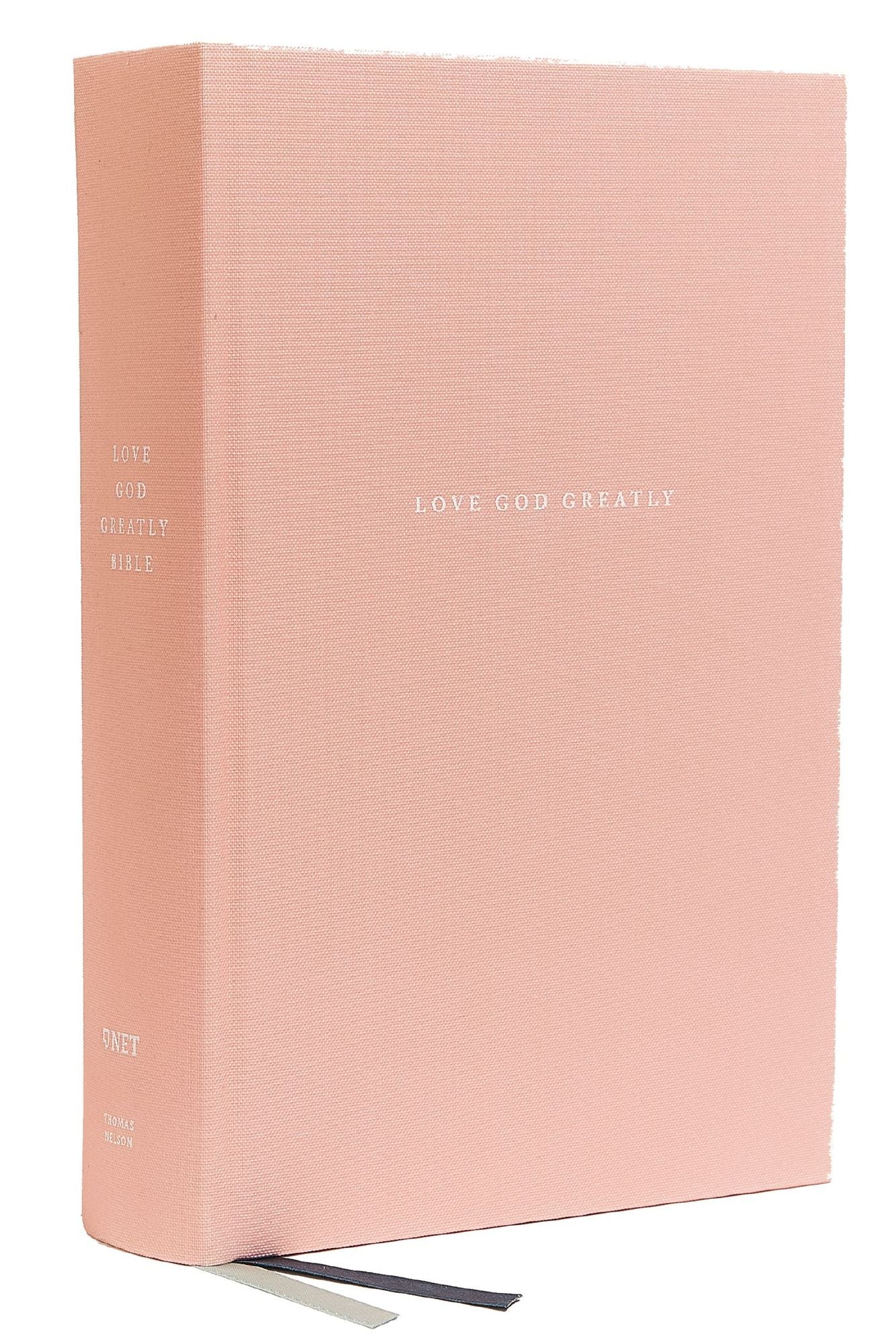 Love God Greatly Bible, Cloth Over Board, Pink, Comfort Print: Holy Bible