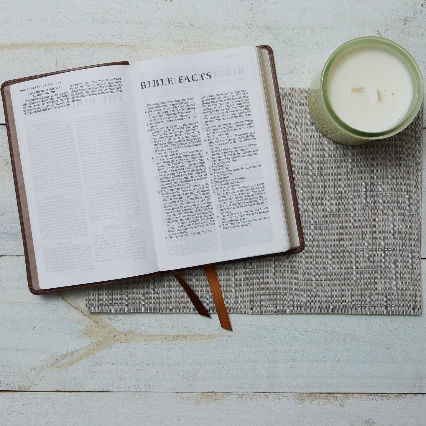 NRSV, Catholic Bible, Gift Edition, Leathersoft, Brown, Comfort Print: Holy Bible