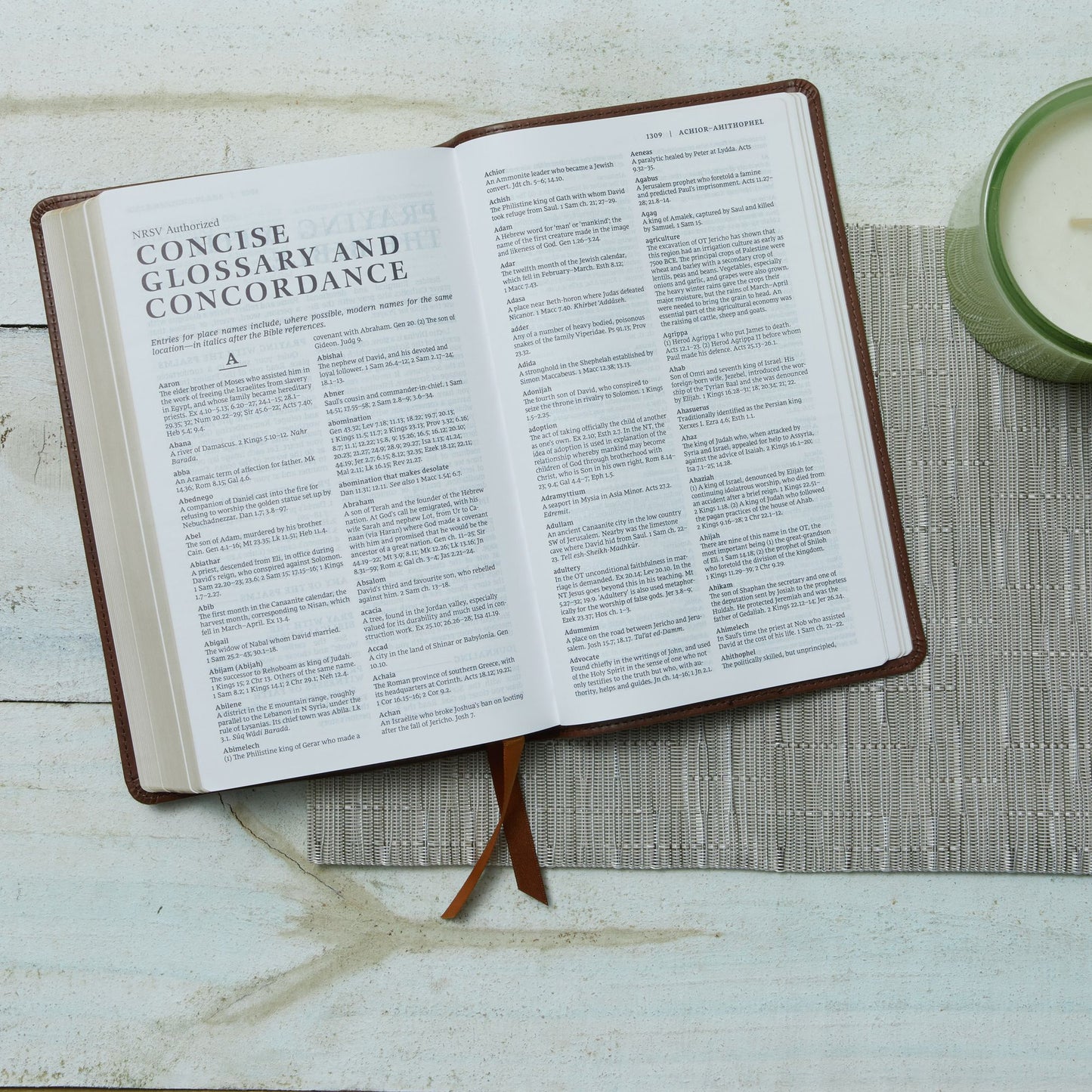 NRSV, Catholic Bible, Gift Edition, Leathersoft, Brown, Comfort Print: Holy Bible