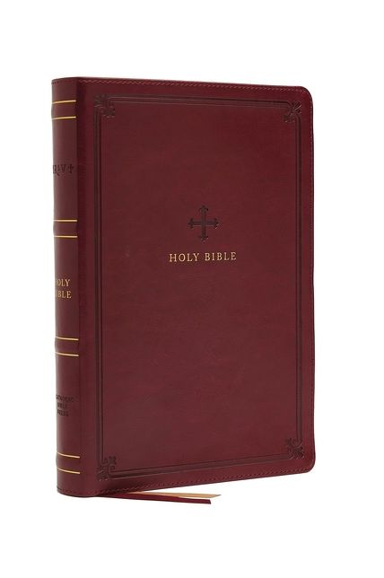 NRSV, Catholic Bible, Standard Large Print, Leathersoft, Red, Comfort Print: Holy Bible