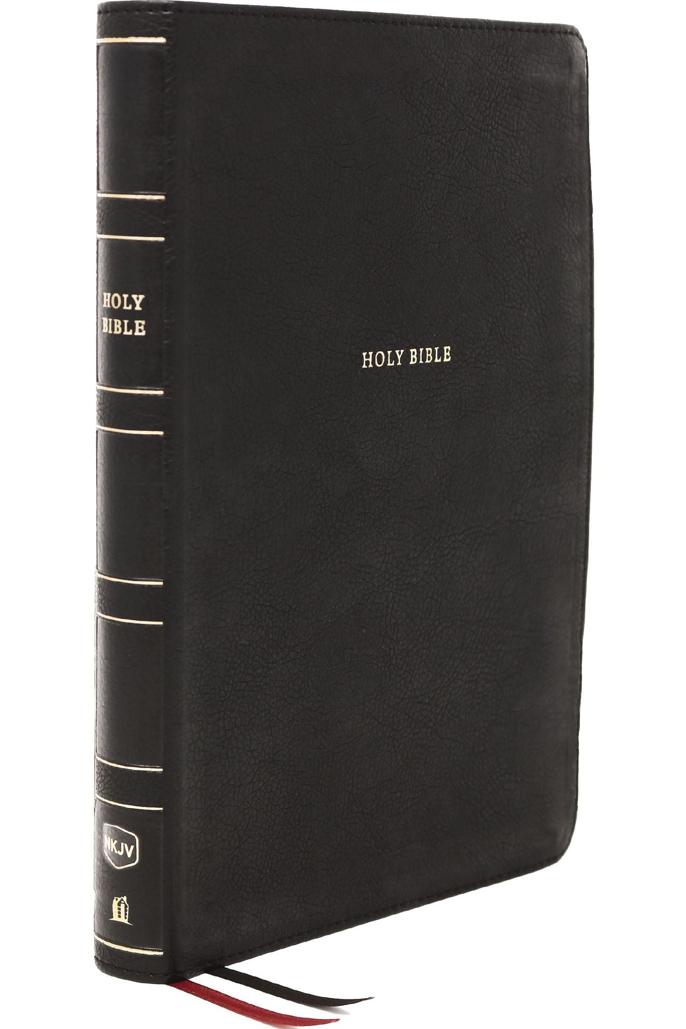 Nkjv, Reference Bible, Center-Column Giant Print, Leathersoft, Black, Red Letter Edition, Thumb Indexed, Comfort Print: Holy Bible, New King James Version
