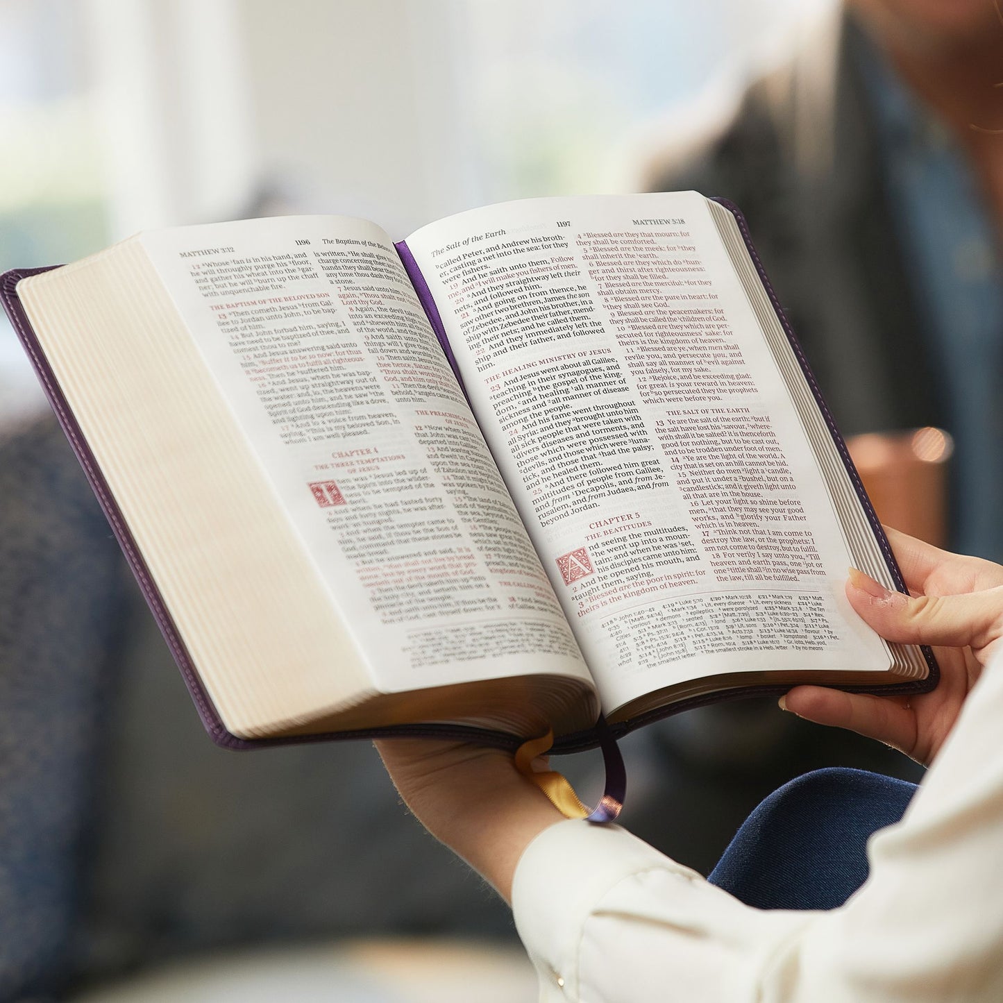 Kjv, Sovereign Collection Bible, Personal Size, Leathersoft, Brown, Red Letter Edition, Comfort Print: Holy Bible, King James Version