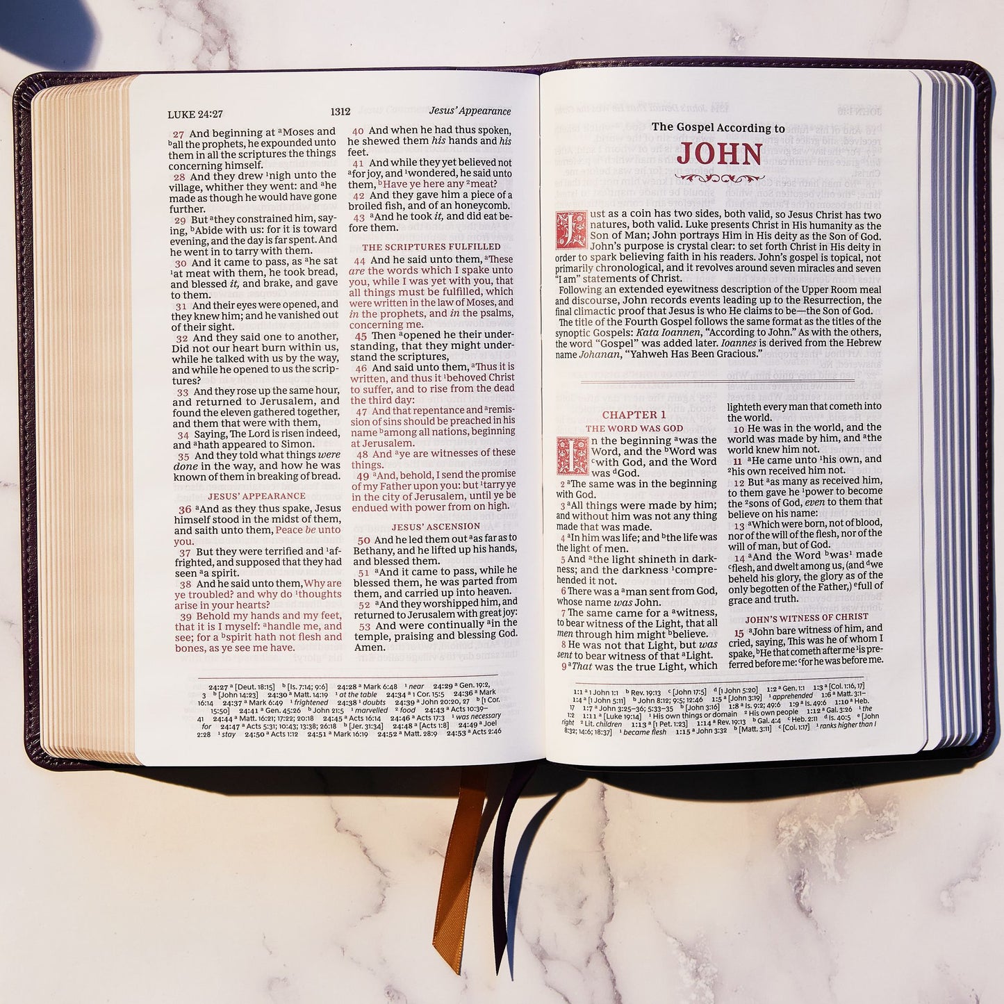 Kjv, Sovereign Collection Bible, Personal Size, Leathersoft, Purple, Red Letter Edition, Comfort Print: Holy Bible, King James Version