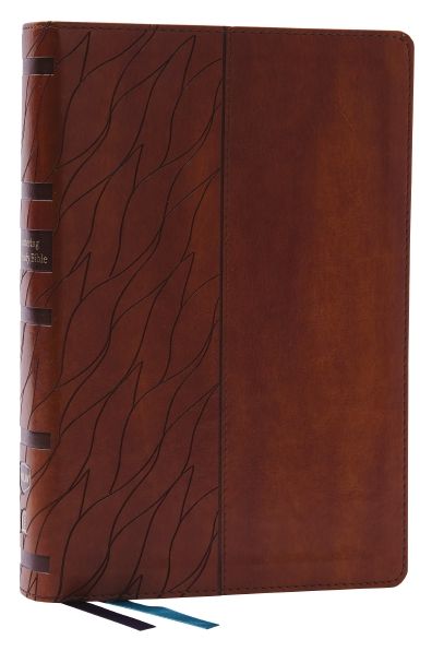 Nkjv, Encountering God Study Bible, Leathersoft, Brown, Red Letter, Thumb Indexed, Comfort Print: Insights from Blackaby Ministries on Living Our Faith