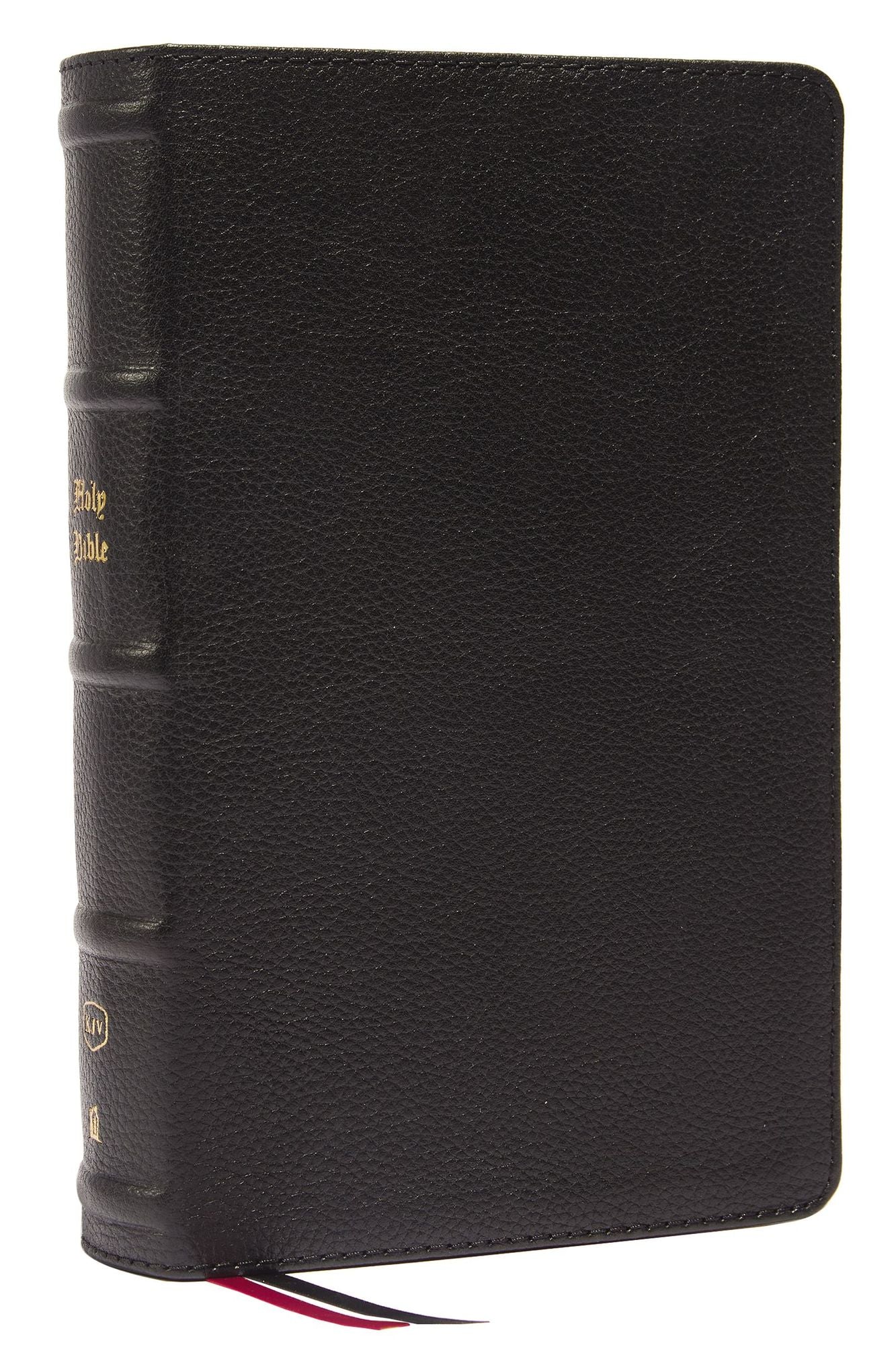 Kjv, Personal Size Large Print Single-Column Reference Bible, Genuine Leather, Black, Red Letter, Comfort Print: Holy Bible, King James Version