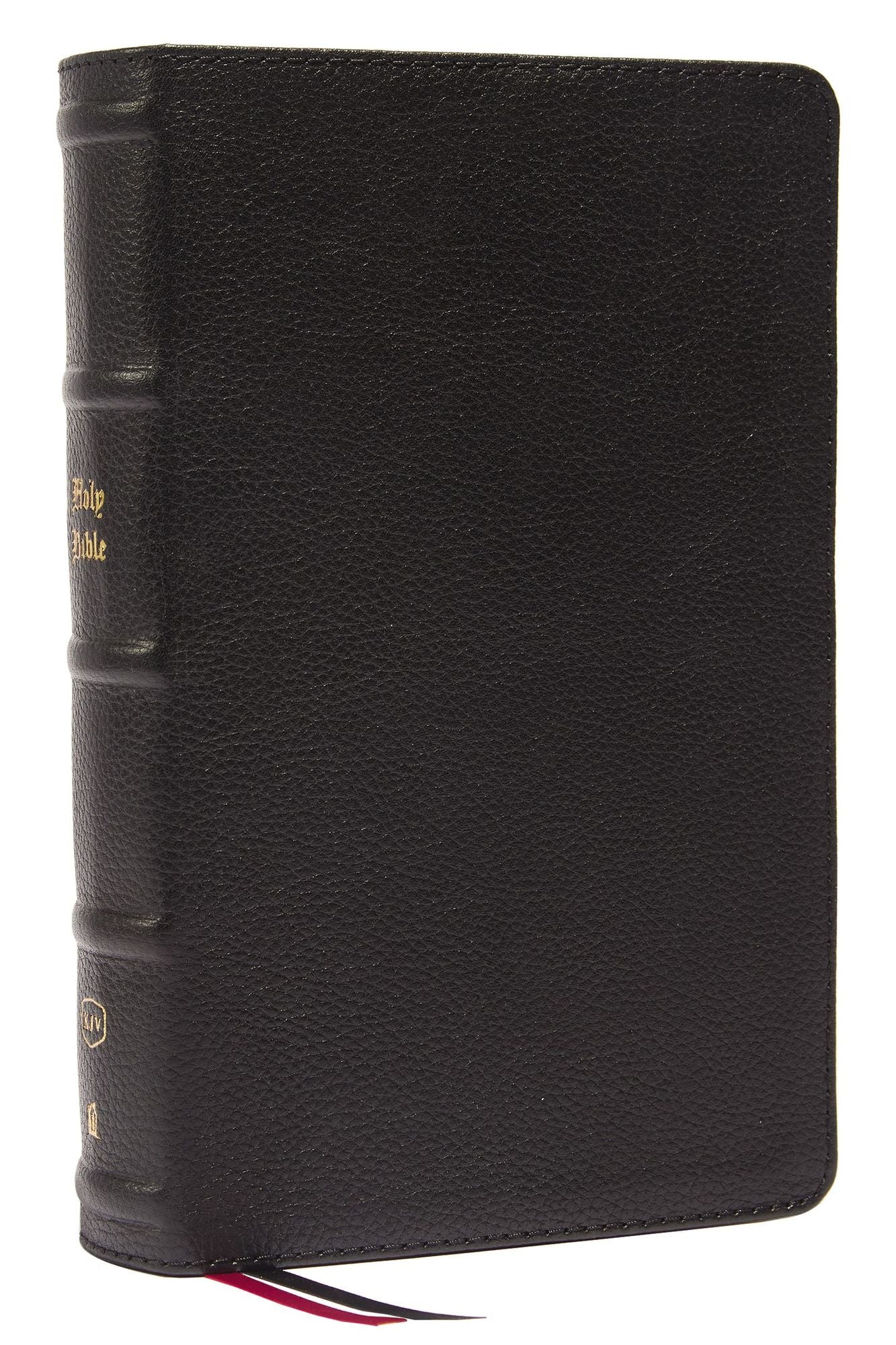 Kjv, Personal Size Large Print Single-Column Reference Bible, Genuine Leather, Black, Red Letter, Thumb Indexed, Comfort Print: Holy Bible, King James Version