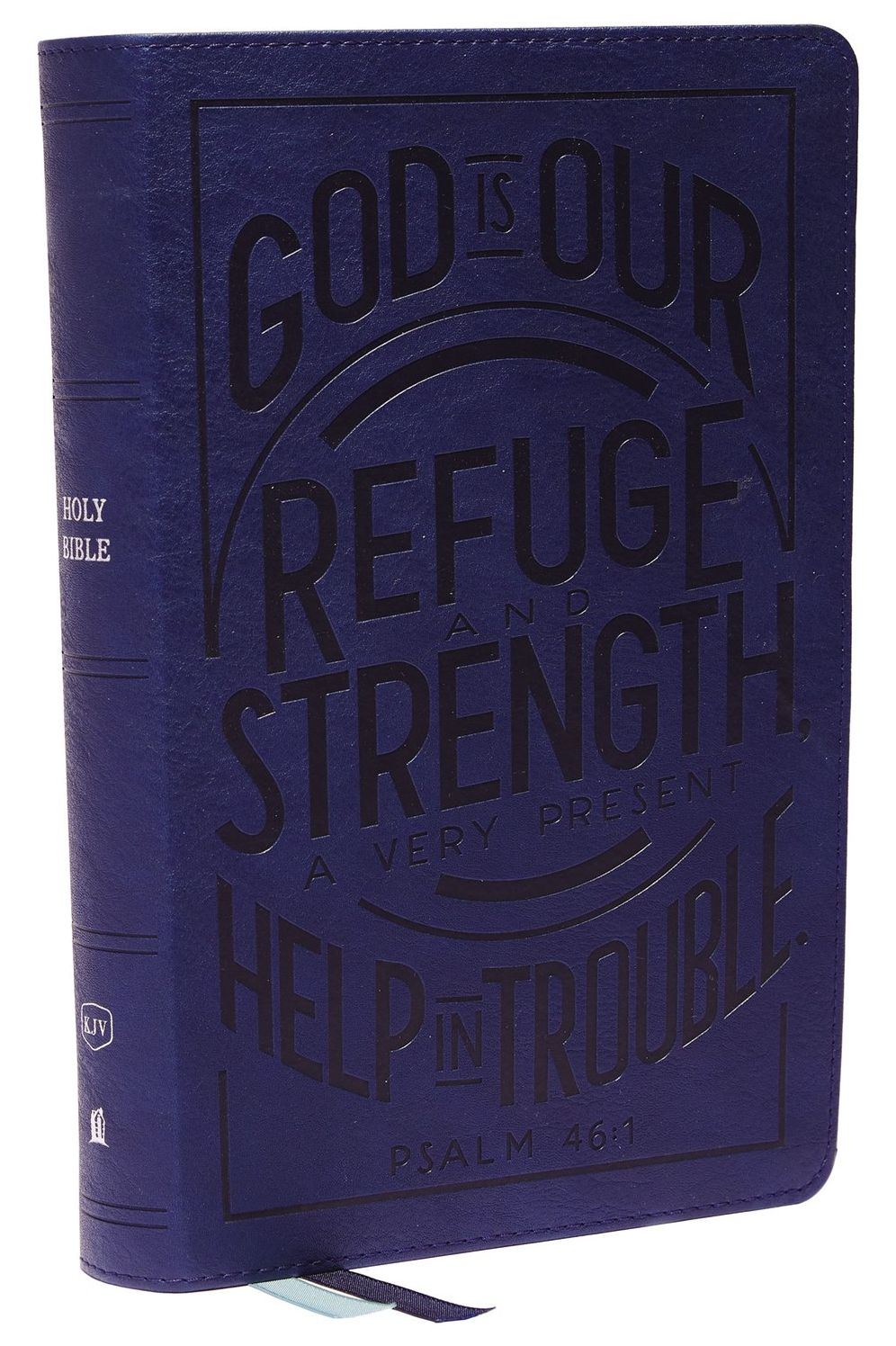 Kjv, Personal Size Reference Bible, Verse Art Cover Collection, Leathersoft, Blue, Red Letter, Thumb Indexed, Comfort Print: Holy Bible, King James Version