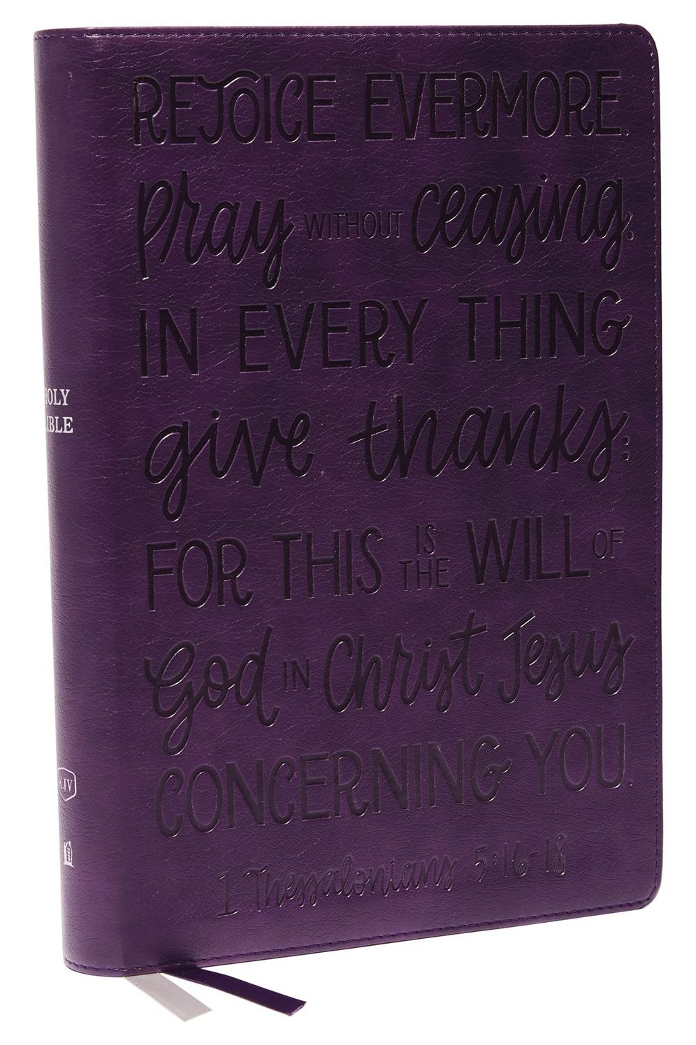 KJV Holy Bible: Large Print with 53,000 Cross References, Purple Leathersoft, Red Letter, Comfort Print (Thumb Indexed): King James Version (Verse Art Cover Collection)