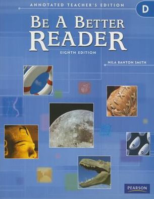 Be A Better Reader Level D Ate