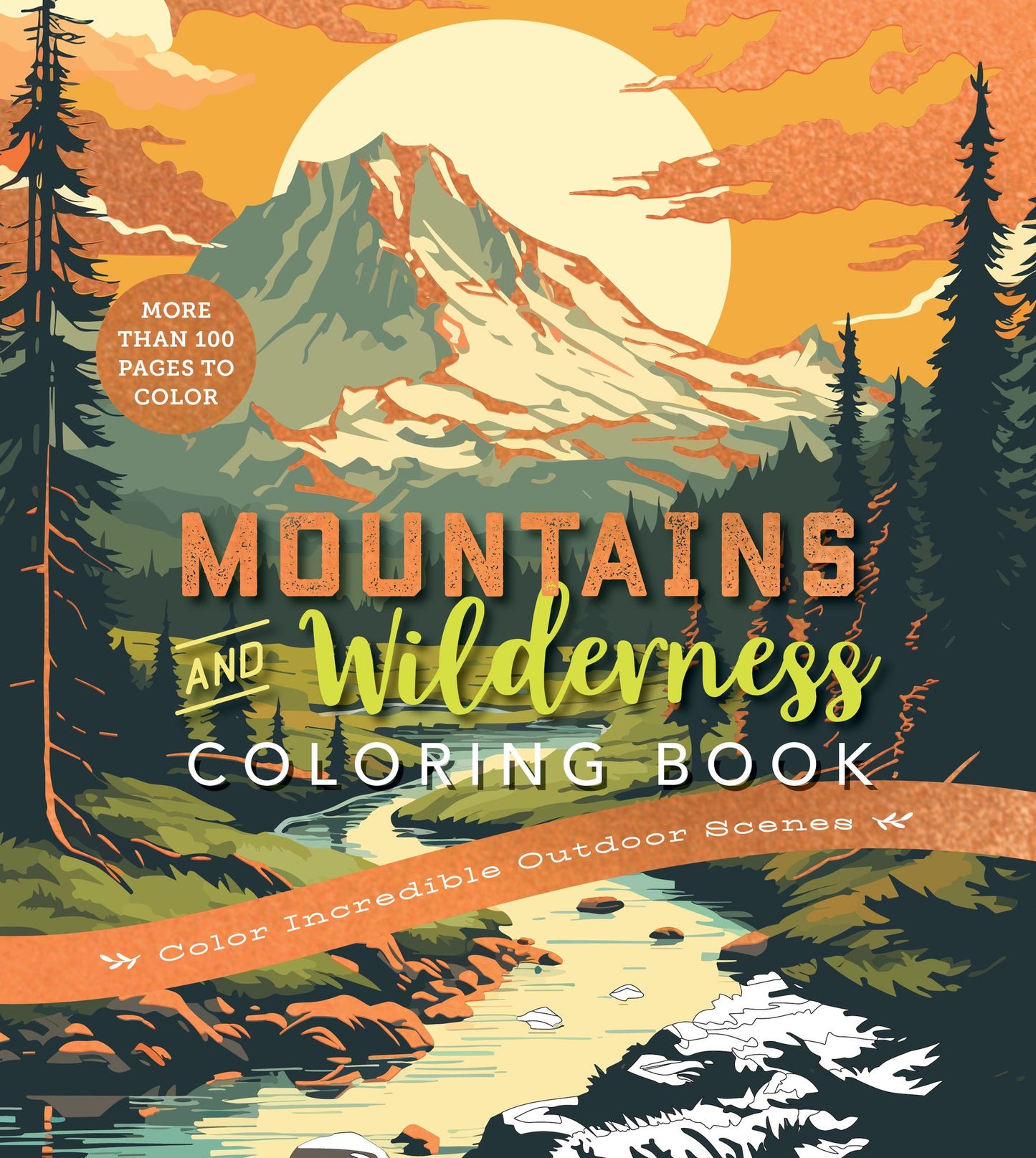Mountian & Wilderness Coloring Book
