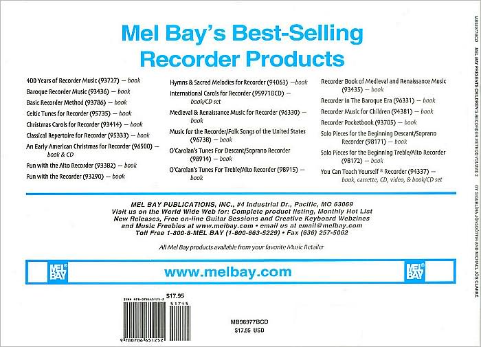Children's Recorder Method, Volume 2
