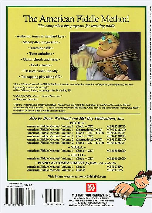 American Fiddle Method, Volume 2 - Fiddle: Intermediate Fiddle Tunes and Techniques