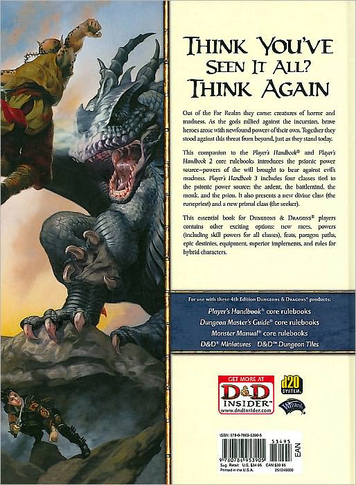 Player's Handbook 3: A 4th Edition D&D Core Rulebook